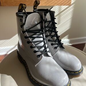 Dr. Martens Women's Size 9 Gray Combat Boots